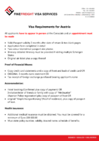 Austria Visa Requirements