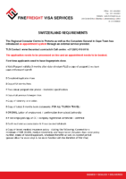 Switzerland Visa Requirements