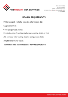 Uganda Visa Requirements